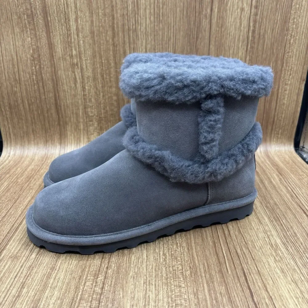 Bearpaw Kate Suede Boot With Rain And Stain‎ Repellent Gray Women’s Size 10 NEW